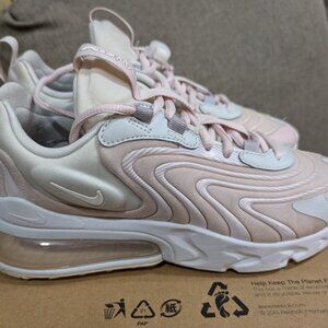 Nike Womens Air Max 270 React Eng CK2595-001 Pink Running Shoes Sneakers Sz 6.5